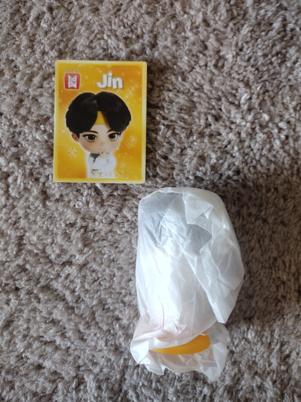McDonald's Tiny Tan Jin Kids Toy - White and Yellow